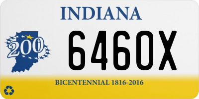 IN license plate 646OX