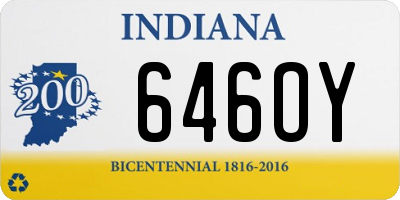 IN license plate 646OY