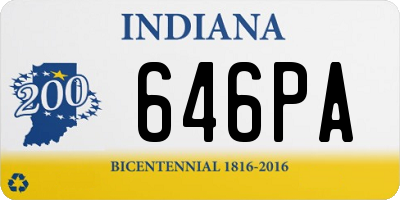 IN license plate 646PA