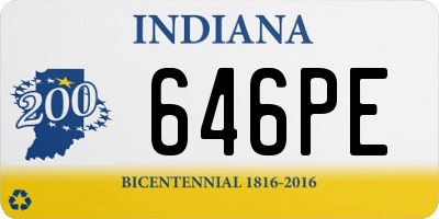 IN license plate 646PE