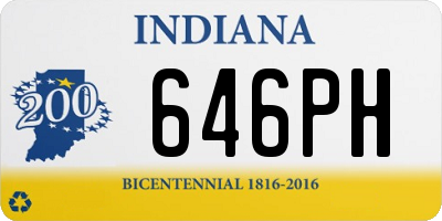 IN license plate 646PH