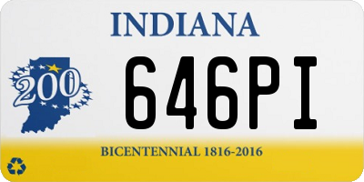 IN license plate 646PI
