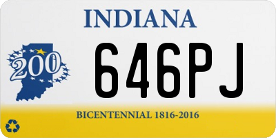 IN license plate 646PJ