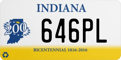 IN license plate 646PL