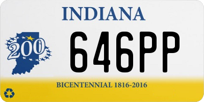 IN license plate 646PP