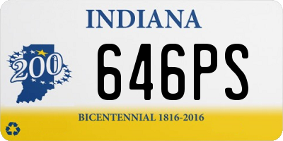 IN license plate 646PS
