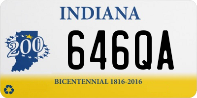 IN license plate 646QA