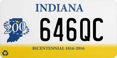 IN license plate 646QC