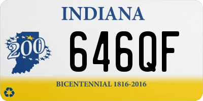 IN license plate 646QF