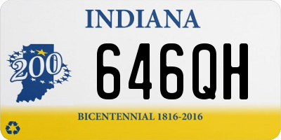 IN license plate 646QH