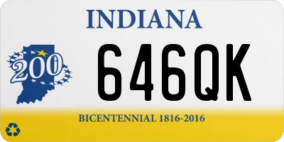 IN license plate 646QK