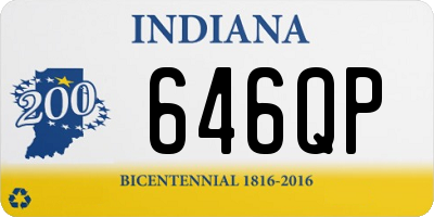 IN license plate 646QP