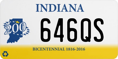 IN license plate 646QS