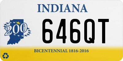 IN license plate 646QT