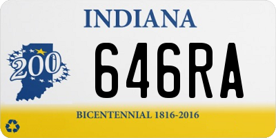 IN license plate 646RA