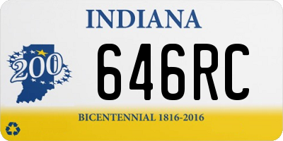 IN license plate 646RC