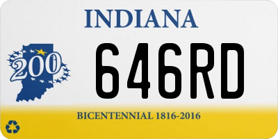 IN license plate 646RD