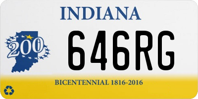IN license plate 646RG