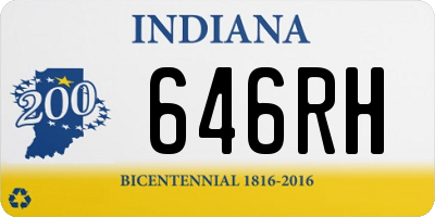 IN license plate 646RH