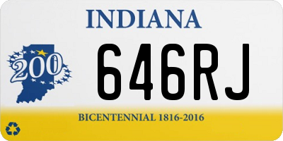 IN license plate 646RJ