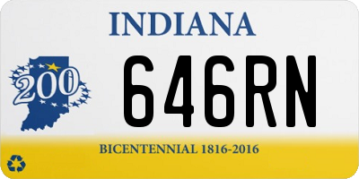IN license plate 646RN