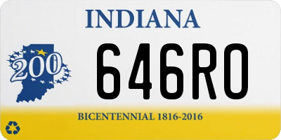 IN license plate 646RO