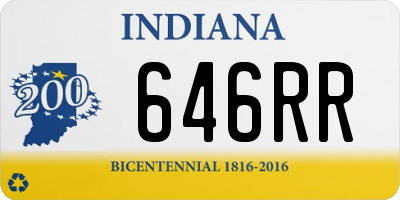 IN license plate 646RR