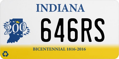 IN license plate 646RS