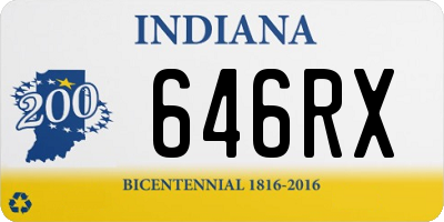 IN license plate 646RX