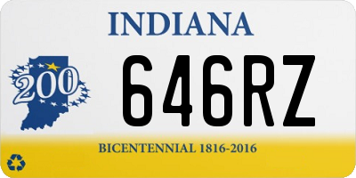 IN license plate 646RZ