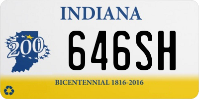 IN license plate 646SH