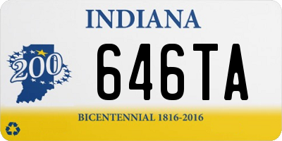 IN license plate 646TA