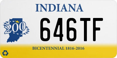 IN license plate 646TF