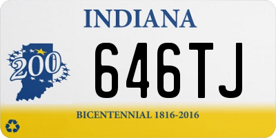 IN license plate 646TJ