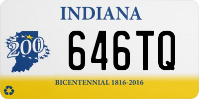 IN license plate 646TQ