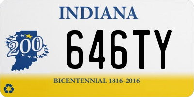 IN license plate 646TY