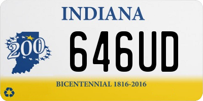 IN license plate 646UD