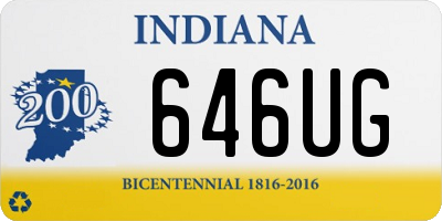 IN license plate 646UG