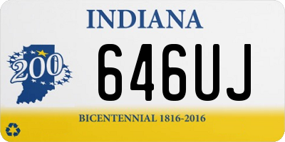 IN license plate 646UJ