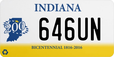 IN license plate 646UN