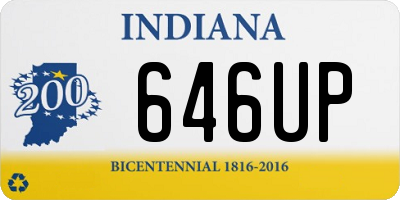 IN license plate 646UP