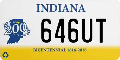 IN license plate 646UT