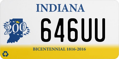 IN license plate 646UU