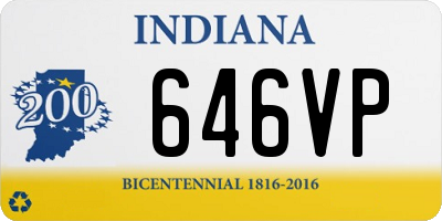 IN license plate 646VP