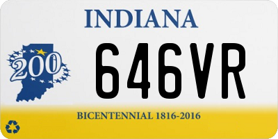 IN license plate 646VR