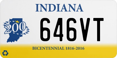 IN license plate 646VT