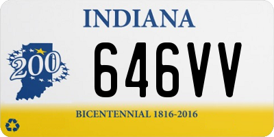 IN license plate 646VV