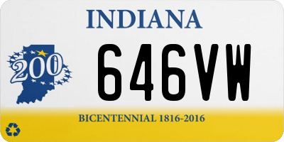 IN license plate 646VW