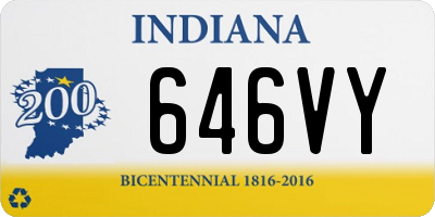 IN license plate 646VY