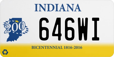 IN license plate 646WI